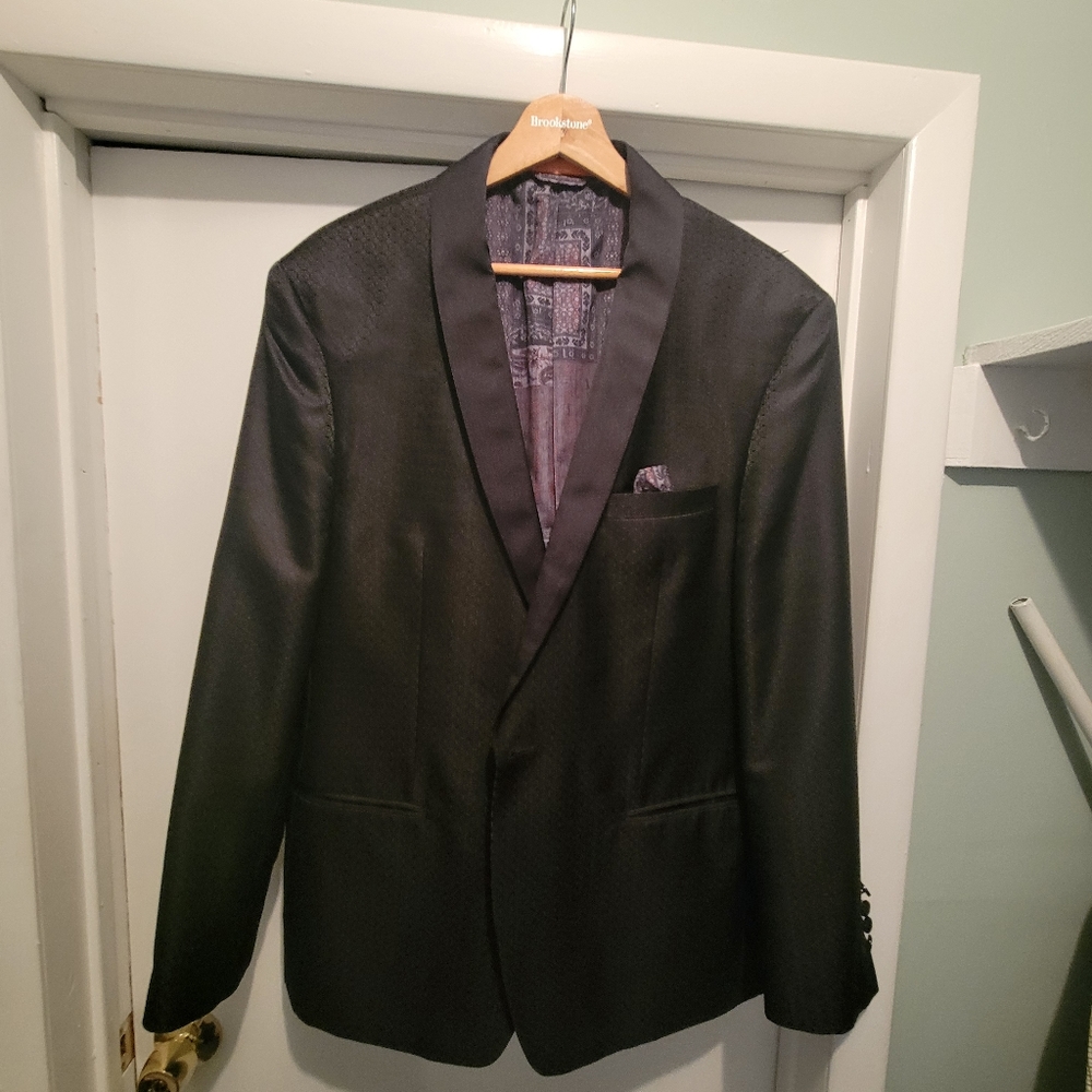 Tallia Blazer, black patterned